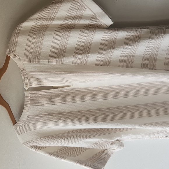 Altar'd State Cream And Tan Striped Mini Dress, Size M - Picture 6 of 8